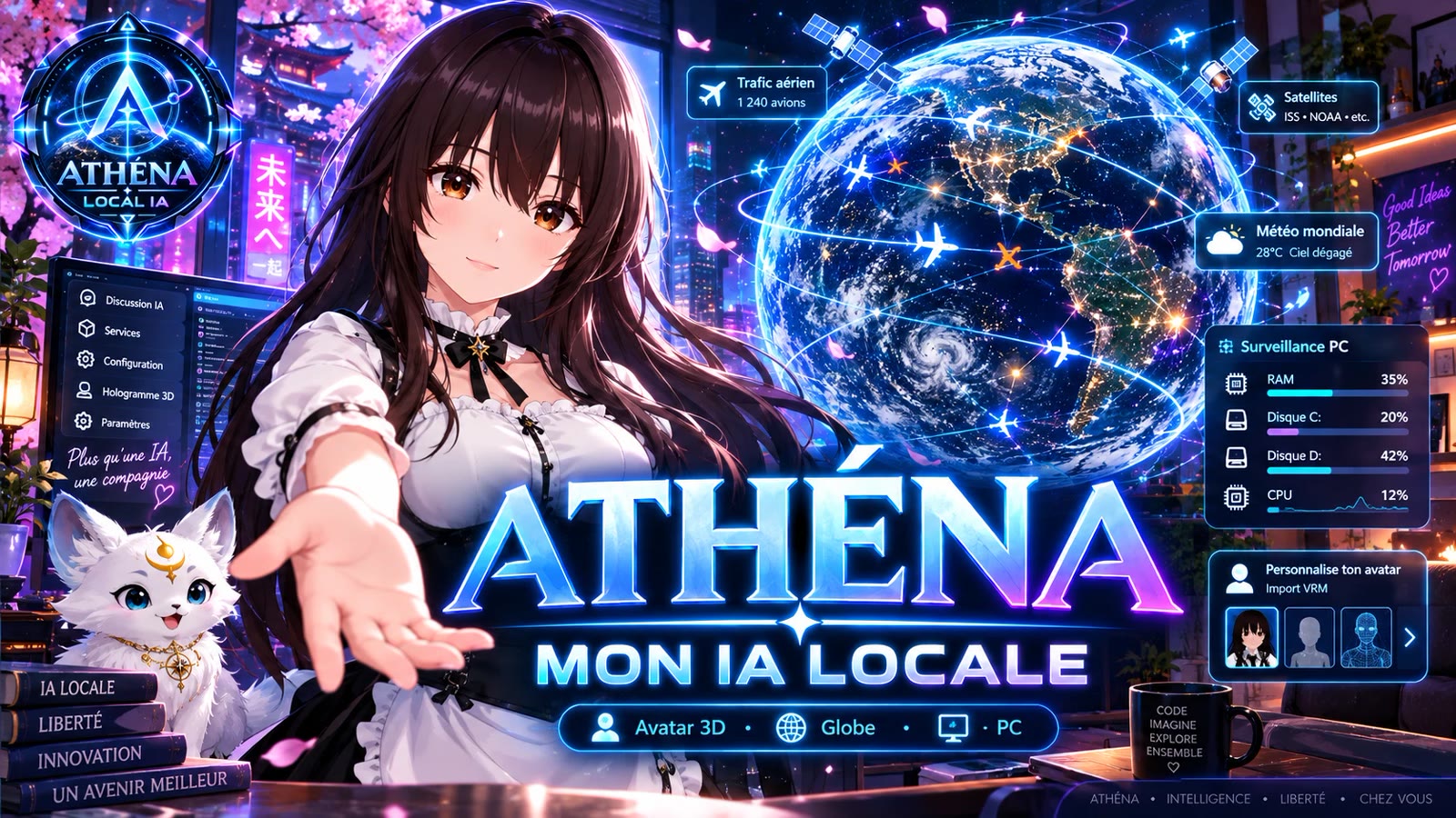 Athéna, mon IA locale : la miniature de la vidéo de présentation